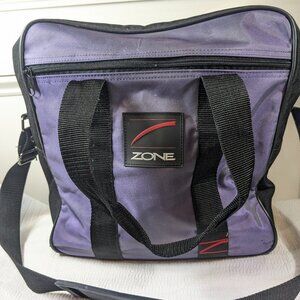 Brunswick Zone Bowling Ball Bag Purple Single Ball Bag tote black 90s-2000s Y2K‎